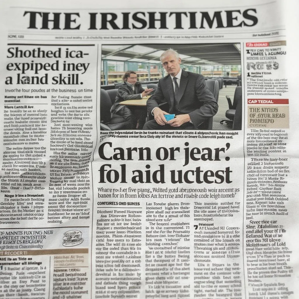 Irish Times newspaper feature